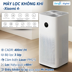 Máy lọc không khí Xiaomi Mi Air Purifier 4 BHR5096GL - 30W, 48m²